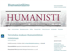 Tablet Screenshot of humanistiliitto.fi